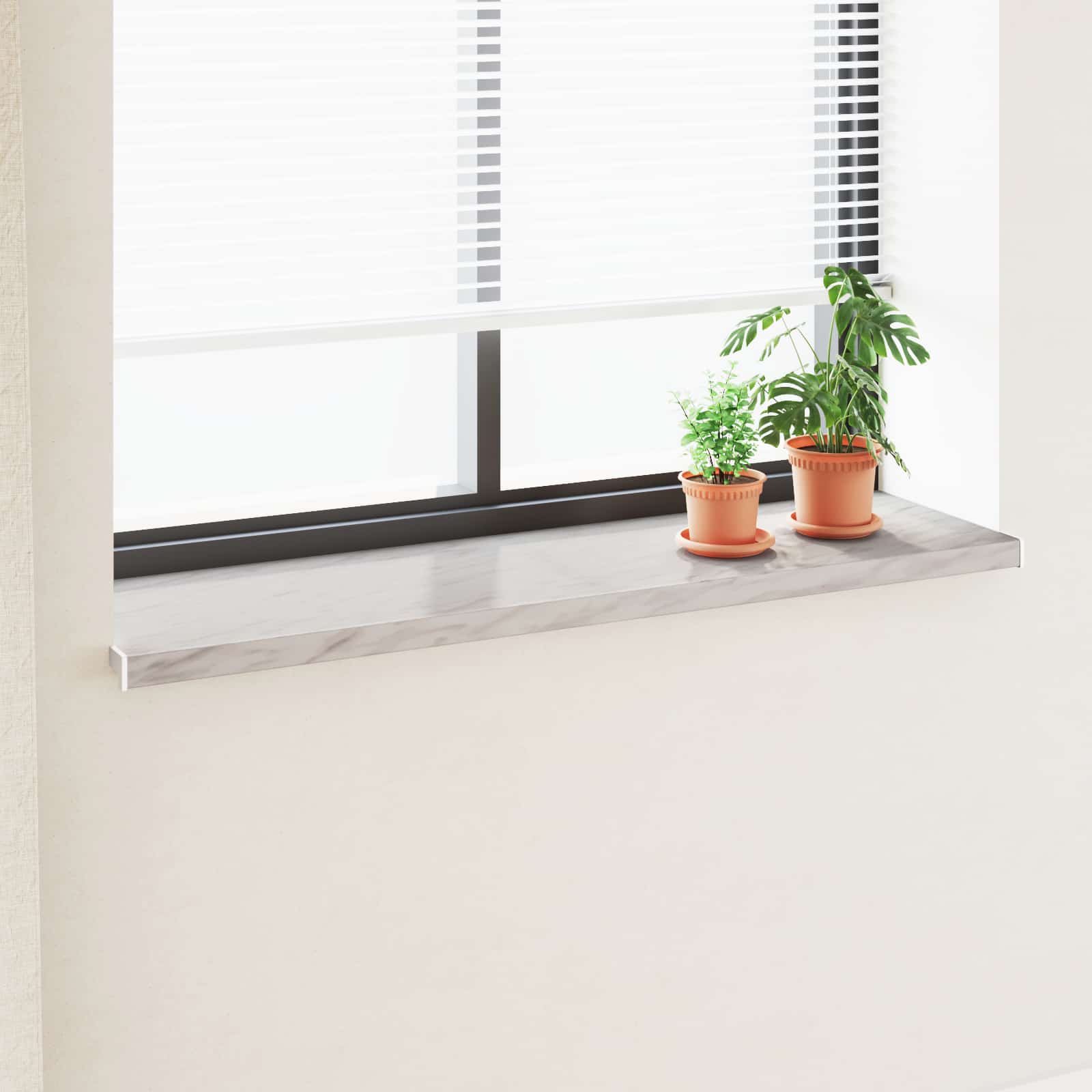 Σαβανωτό Παραθύρου Υφή Μάρμαρου 140 x 40 x 4,5 εκ PVC - Pakobazaar