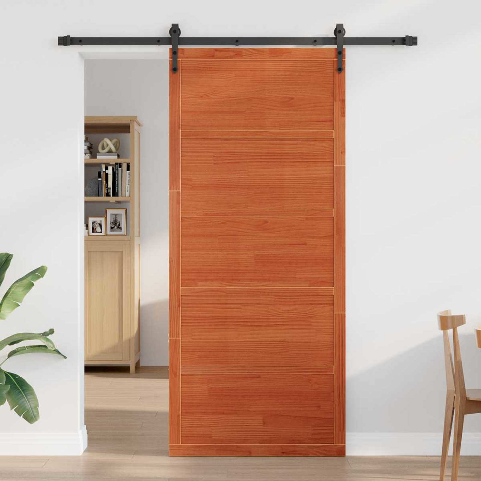 Πόρτα αχυρώνα Κερί Παλαίωσης 100 x 2,5 x 208 εκ. - Pakobazaar