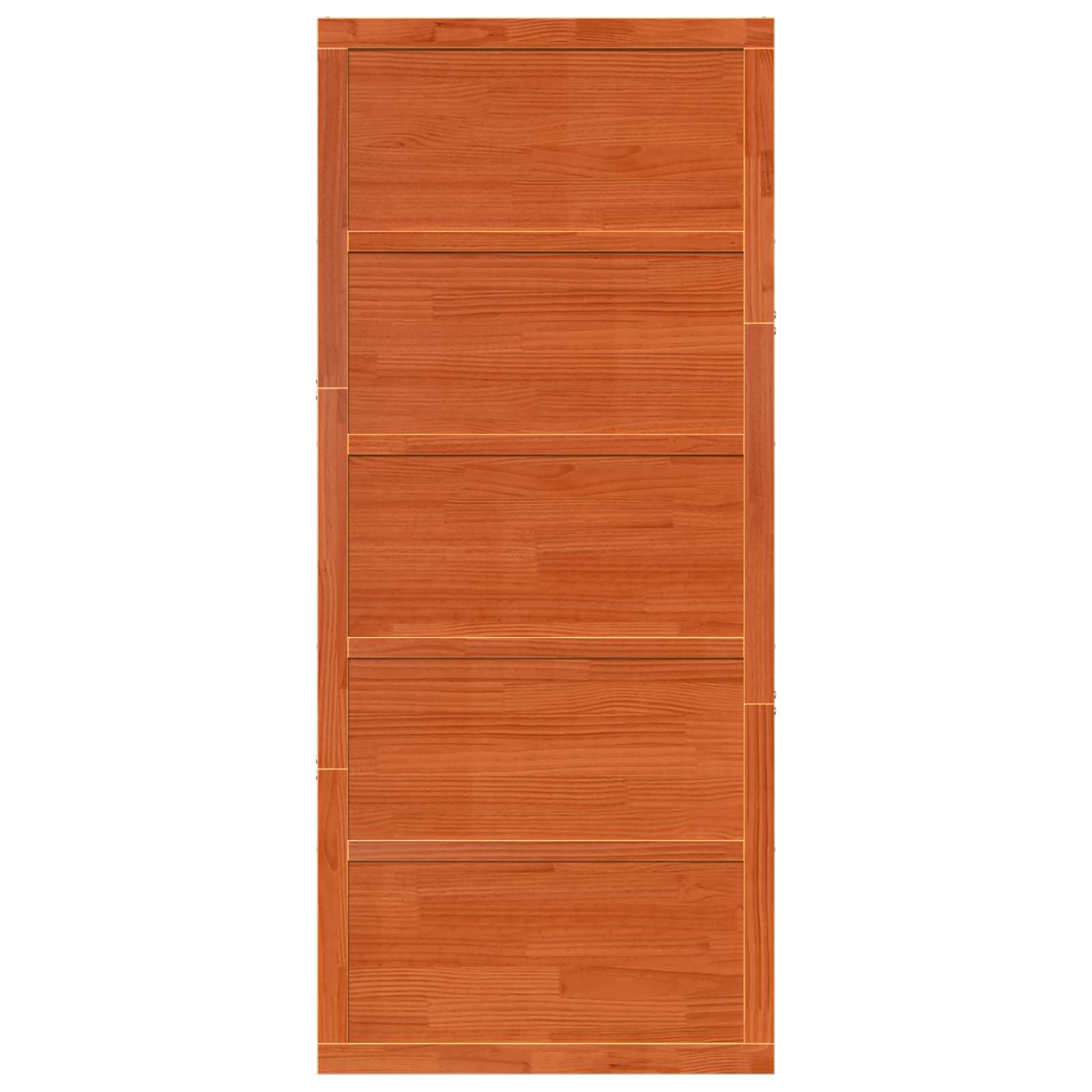 Πόρτα αχυρώνα Κερί Παλαίωσης 90 x 2,5 x 208 εκ. - Pakobazaar