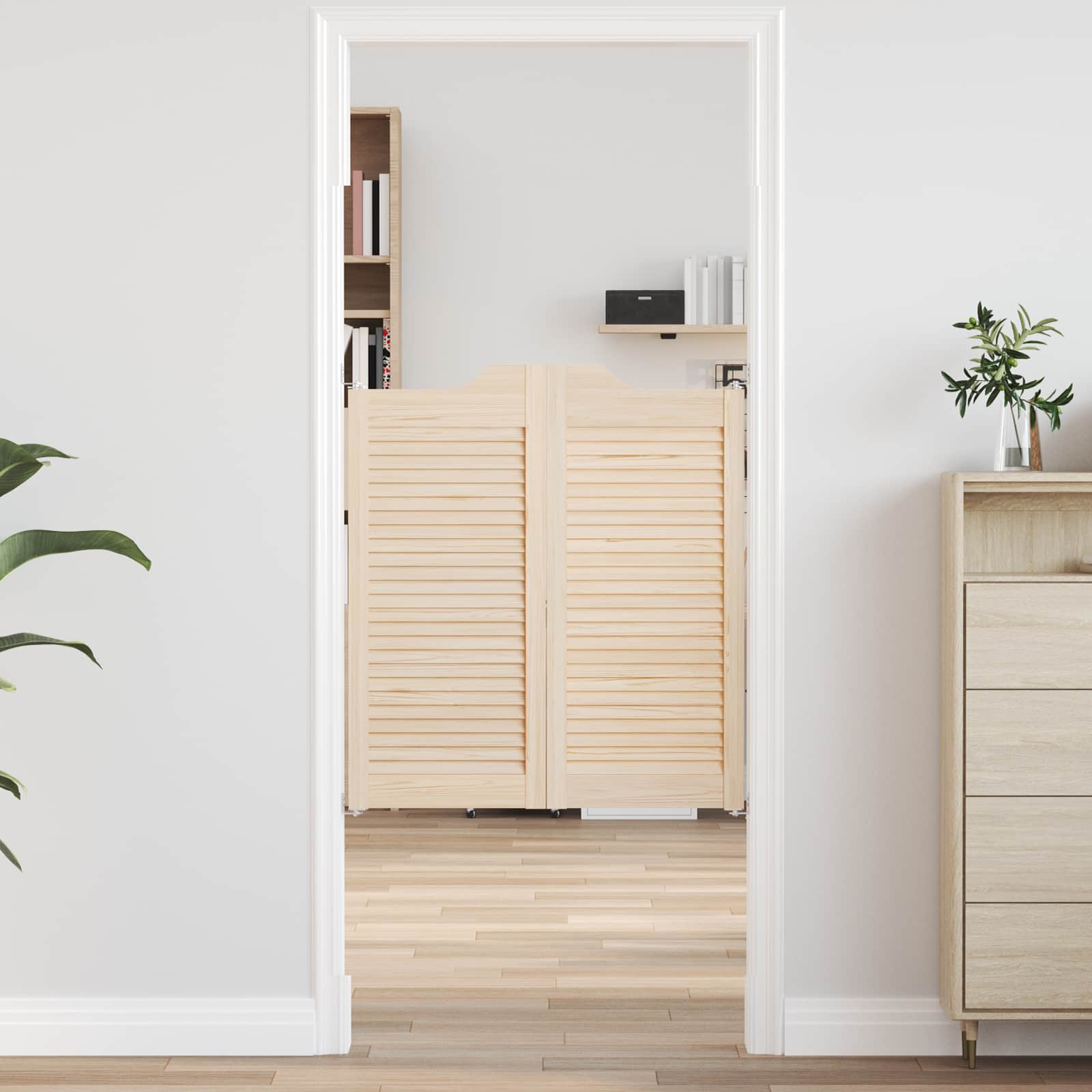 Πόρτες Swing Φυσικό 90 x 40 cm Μασίφ Ξύλο Πεύκου - Pakobazaar