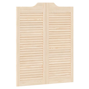 Πόρτες Swing 2 pcs Φυσικό Μασίφ Ξύλο Πεύκου - Pakobazaar