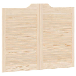 Πόρτες Swing Φυσικό 80 x 50 cm Μασίφ Ξύλο Πεύκου - Pakobazaar