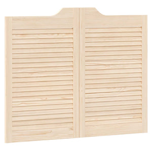 Πόρτες Swing 2 pcs Φυσικό Μασίφ Ξύλο Πεύκου - Pakobazaar