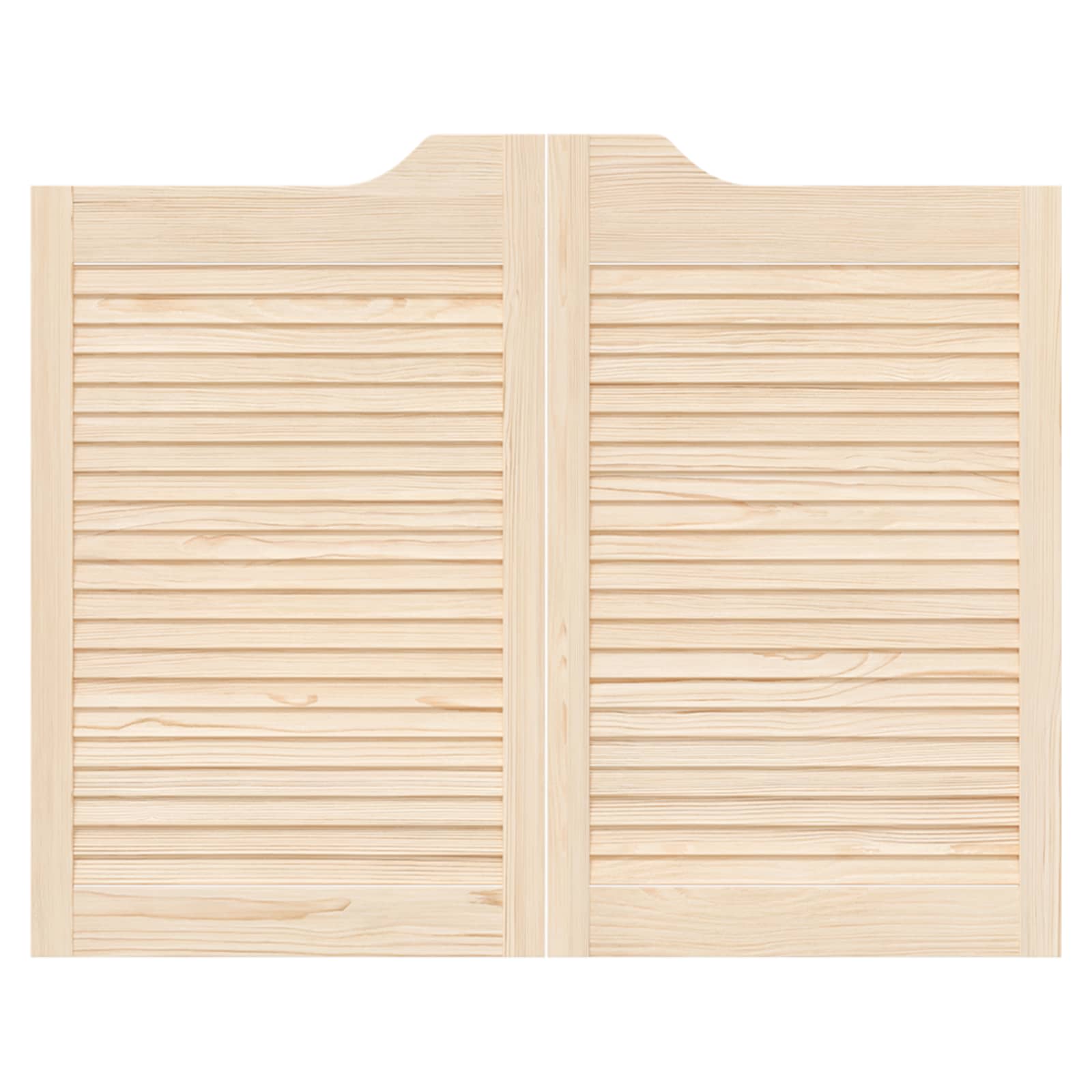 Πόρτες Swing 2 pcs Φυσικό Μασίφ Ξύλο Πεύκου - Pakobazaar