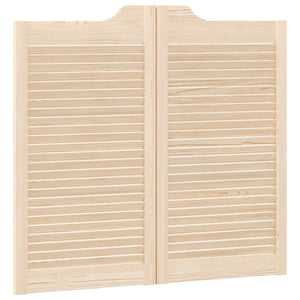 Πόρτες Swing Φυσικό 90 x 50 cm Μασίφ Ξύλο Πεύκου - Pakobazaar