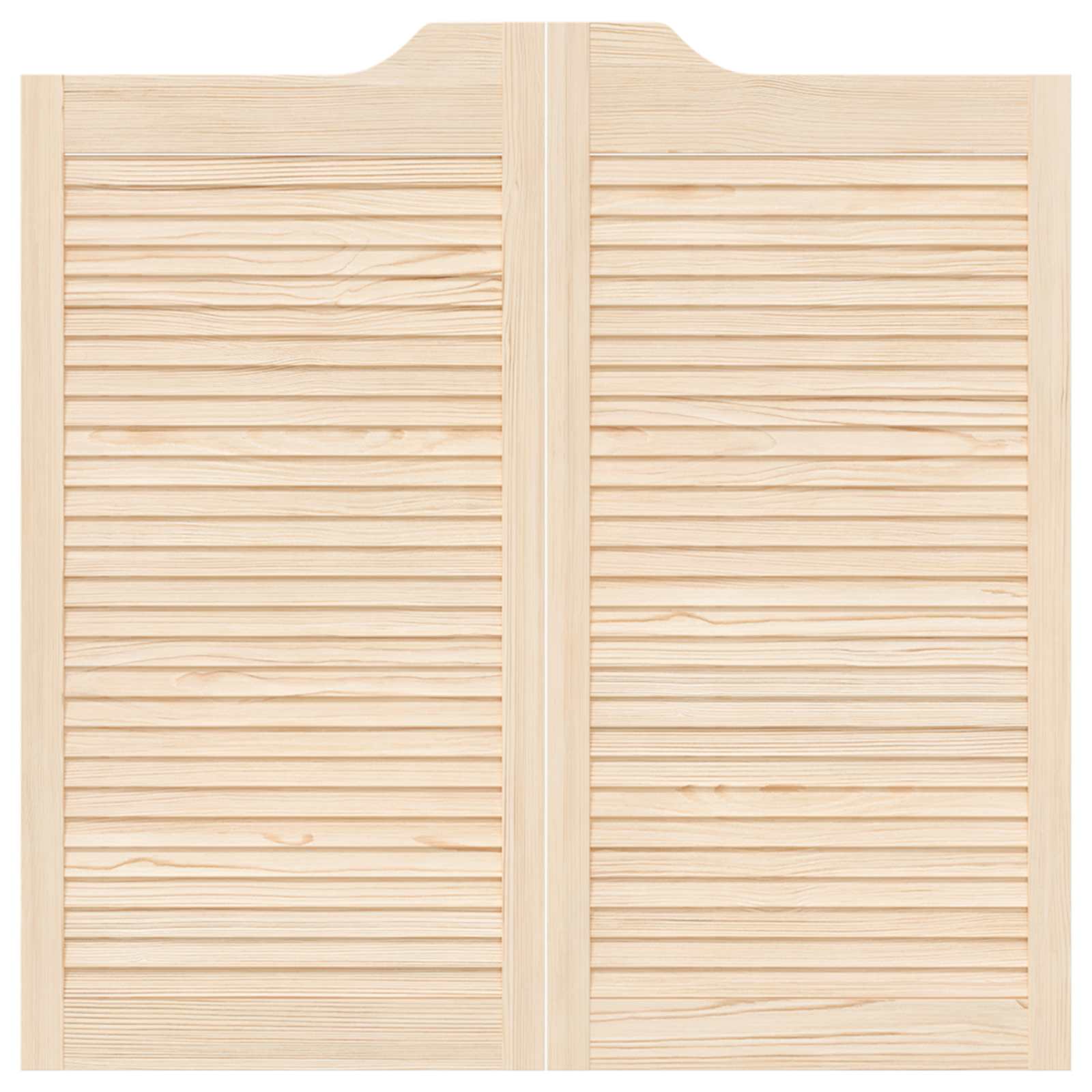 Πόρτες Swing 2 pcs Φυσικό Μασίφ Ξύλο Πεύκου - Pakobazaar