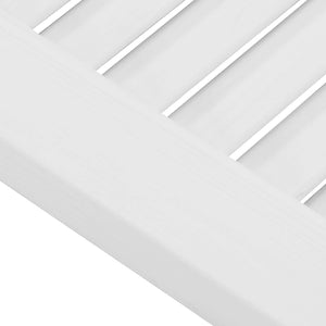 Πόρτες Swing Λευκό 80 x 40 cm Μασίφ Ξύλο Πεύκου - Pakobazaar
