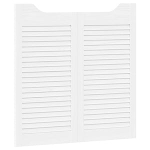 Πόρτες Swing Λευκό 80 x 40 cm Μασίφ Ξύλο Πεύκου - Pakobazaar