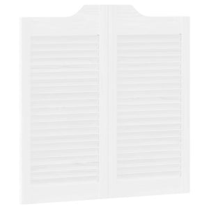 Πόρτες Swing Λευκό 80 x 40 cm Μασίφ Ξύλο Πεύκου - Pakobazaar