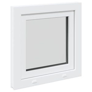 Παράθυρο Κάτω Στρώματος RISOR Λευκός 60 x 60 cm PVC και Γυαλί - Pakobazaar