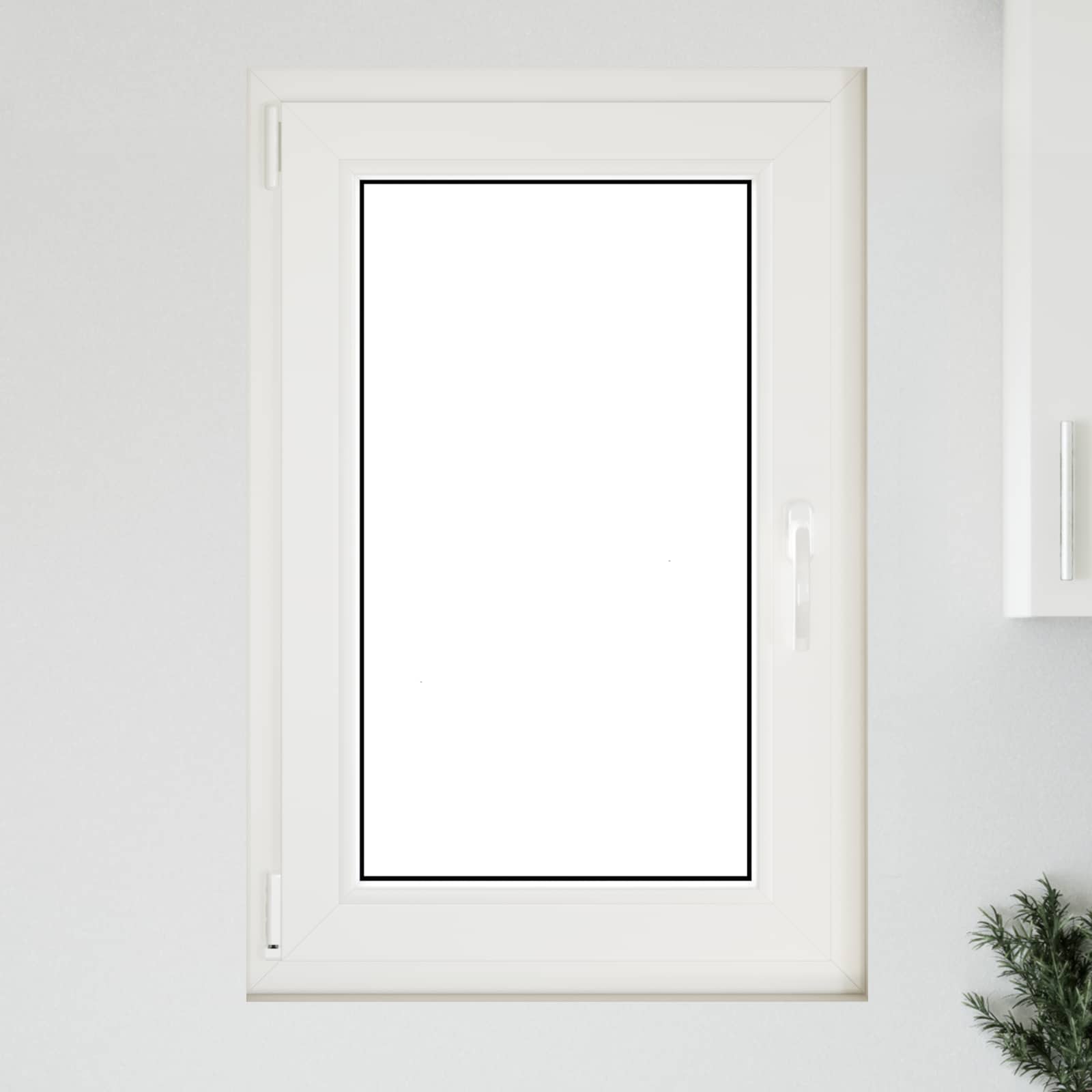 Παράθυρο Κάτω Στρώματος RISOR Λευκός 60 x 80 cm PVC και Γυαλί - Pakobazaar