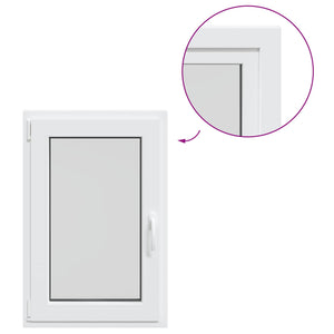 Παράθυρο Κάτω Στρώματος RISOR Λευκός 60 x 90 cm PVC και Γυαλί - Pakobazaar