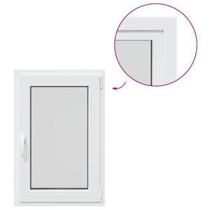 Παράθυρο Κάτω Στρώματος RISOR Λευκός 60 x 100 cm PVC και Γυαλί - Pakobazaar