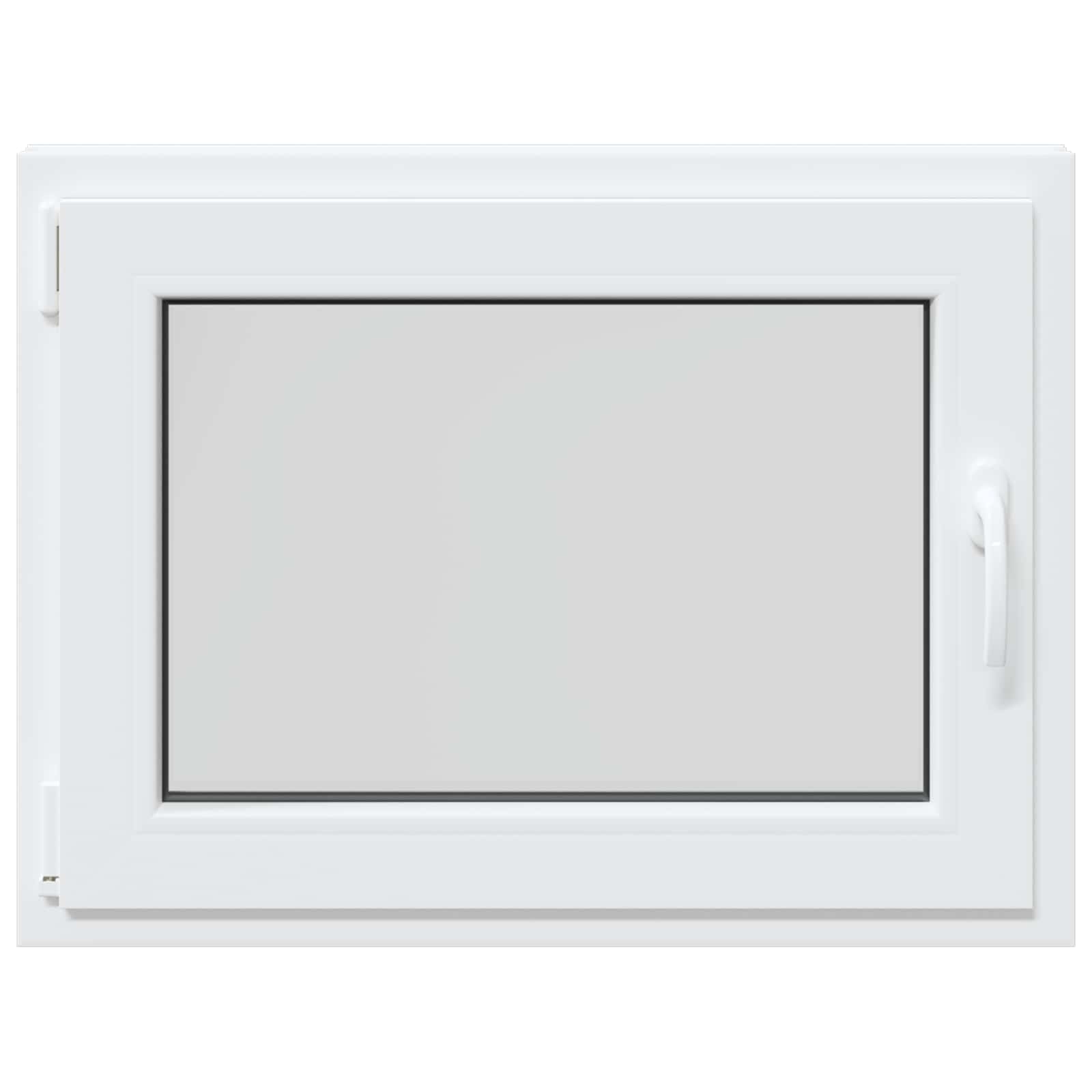 Παράθυρο Κάτω Στρώματος RISOR Λευκός 80 x 70 cm PVC και Γυαλί - Pakobazaar
