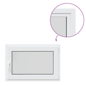 Παράθυρο Κάτω Στρώματος RISOR Λευκός 90 x 50 cm PVC και Γυαλί - Pakobazaar