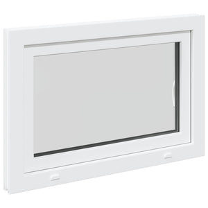 Παράθυρο Κάτω Στρώματος RISOR Λευκός 90 x 50 cm PVC και Γυαλί - Pakobazaar
