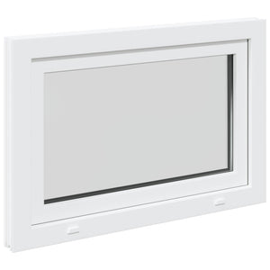Παράθυρο Κάτω Στρώματος RISOR Λευκός 90 x 60 cm PVC και Γυαλί - Pakobazaar
