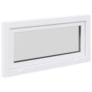 Παράθυρο Κάτω Στρώματος RISOR Λευκός 100 x 50 cm PVC και Γυαλί - Pakobazaar