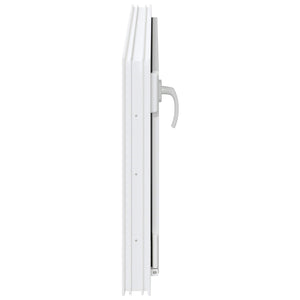 Παράθυρο Κάτω Στρώματος RISOR Λευκός 100 x 50 cm PVC και Γυαλί - Pakobazaar