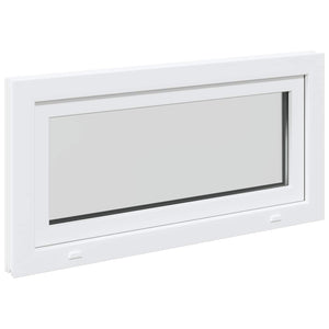 Παράθυρο Κάτω Στρώματος RISOR Λευκός 100 x 50 cm PVC και Γυαλί - Pakobazaar