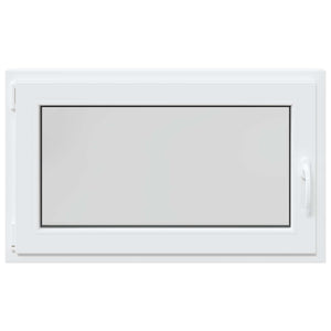 Παράθυρο Κάτω Στρώματος RISOR Λευκός 100 x 60 cm PVC και Γυαλί - Pakobazaar