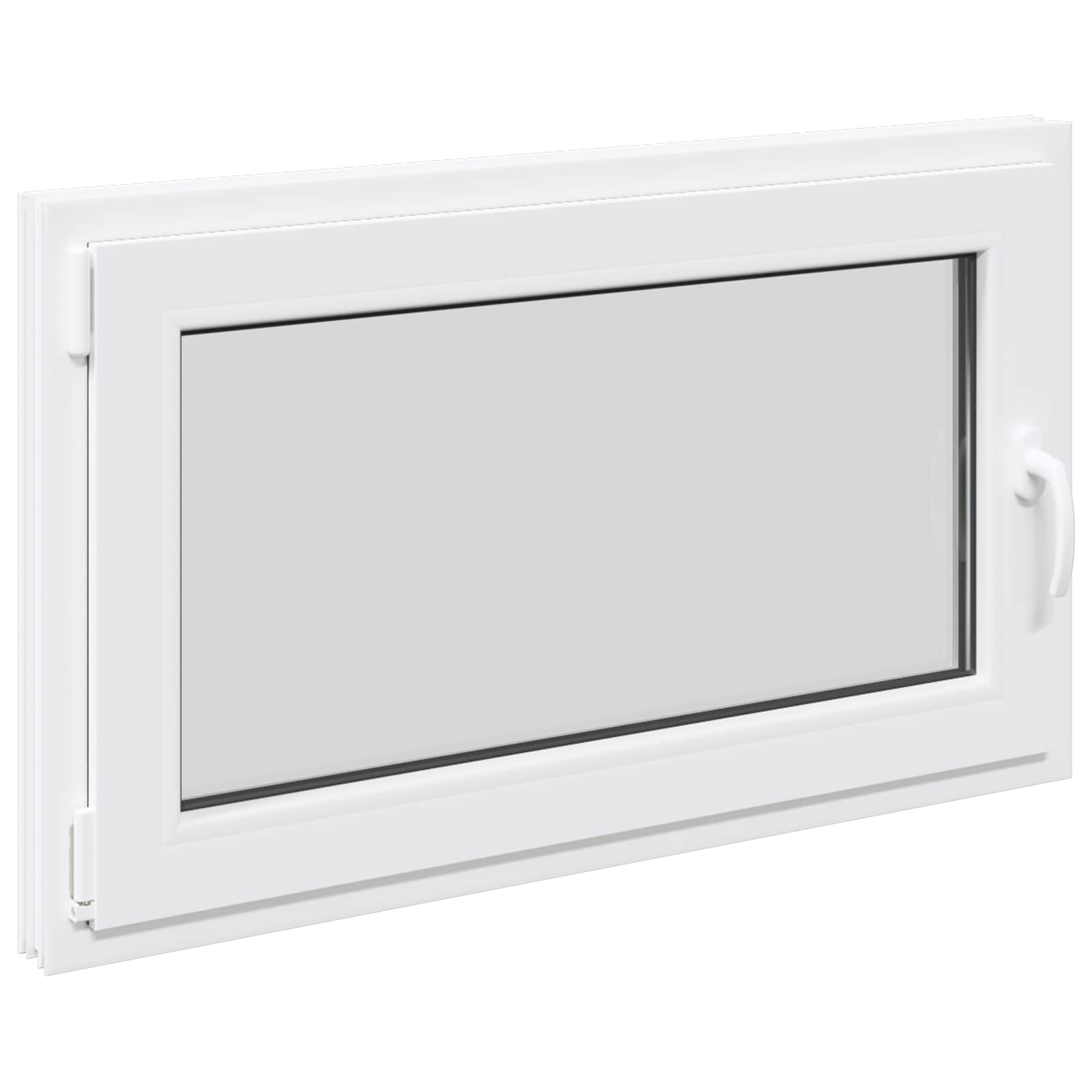 Παράθυρο Κάτω Στρώματος RISOR Λευκός 100 x 70 cm PVC και Γυαλί - Pakobazaar