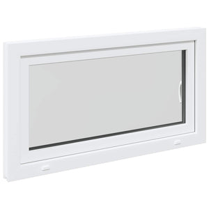 Παράθυρο Κάτω Στρώματος RISOR Λευκός 110 x 50 cm PVC και Γυαλί - Pakobazaar