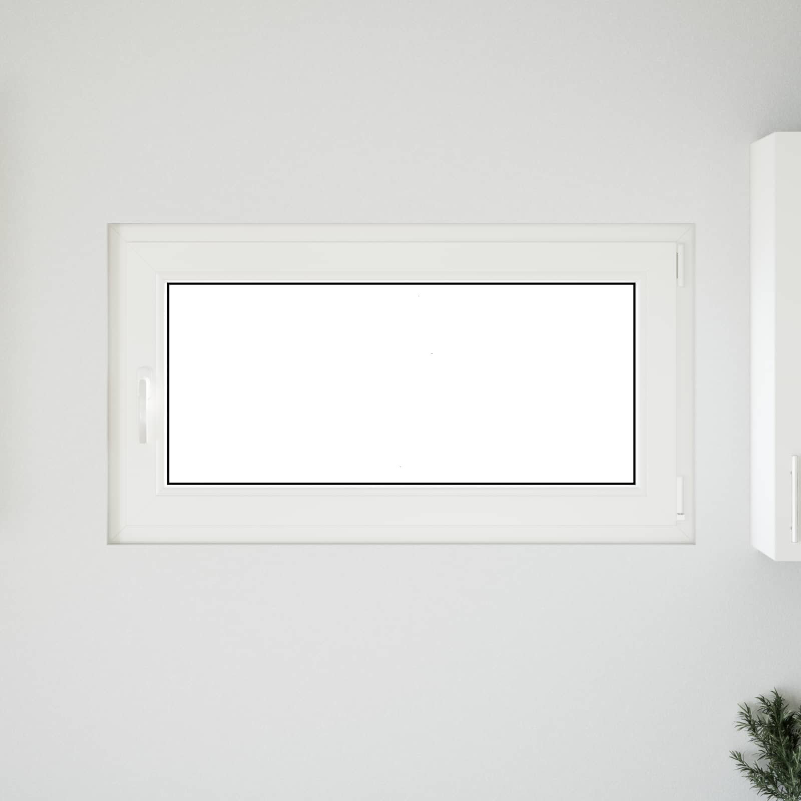Παράθυρο Κάτω Στρώματος RISOR Λευκός 110 x 70 cm PVC και Γυαλί - Pakobazaar
