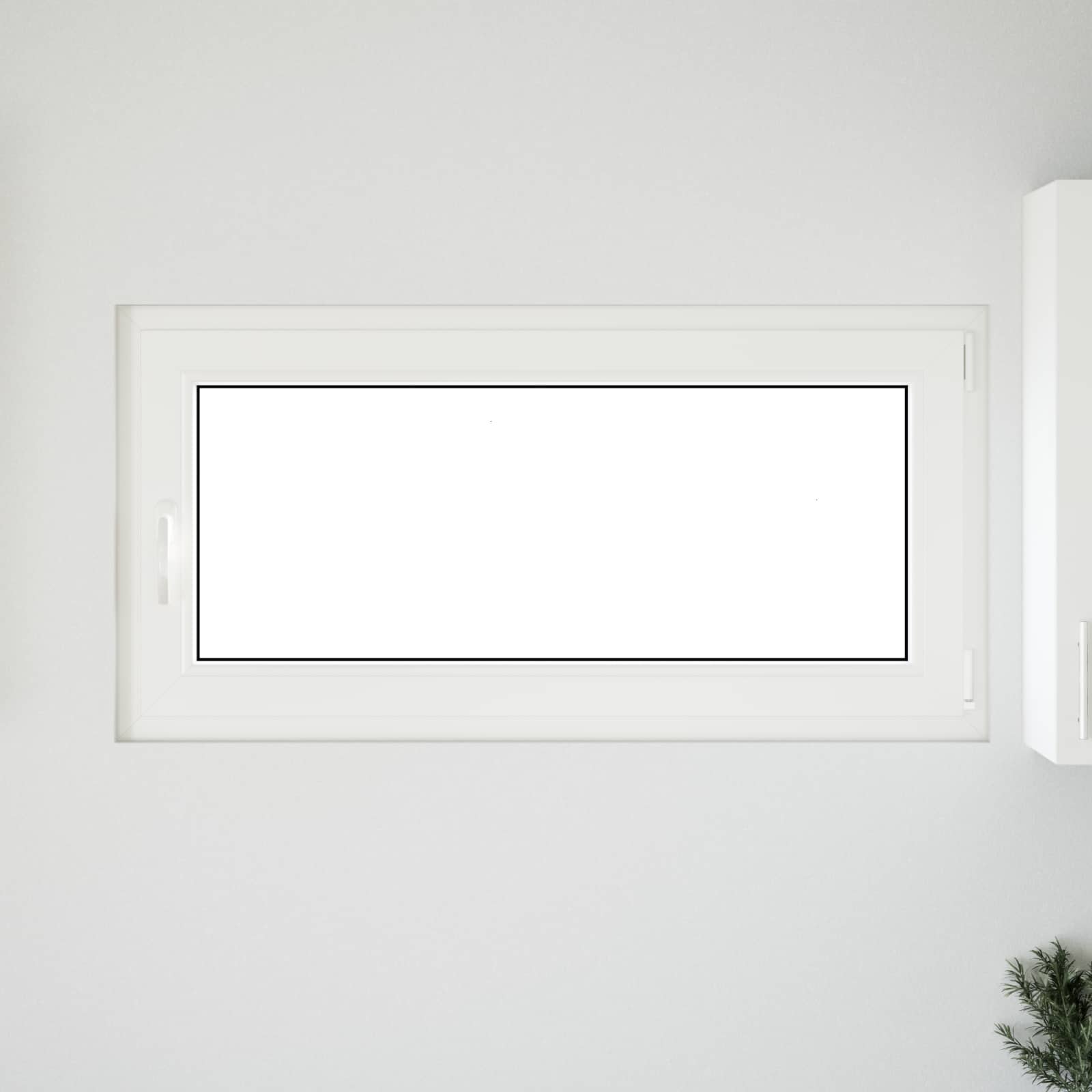 Παράθυρο Κάτω Στρώματος RISOR Λευκός 120 x 60 cm PVC και Γυαλί - Pakobazaar