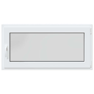 Παράθυρο Κάτω Στρώματος RISOR Λευκός 120 x 60 cm PVC και Γυαλί - Pakobazaar
