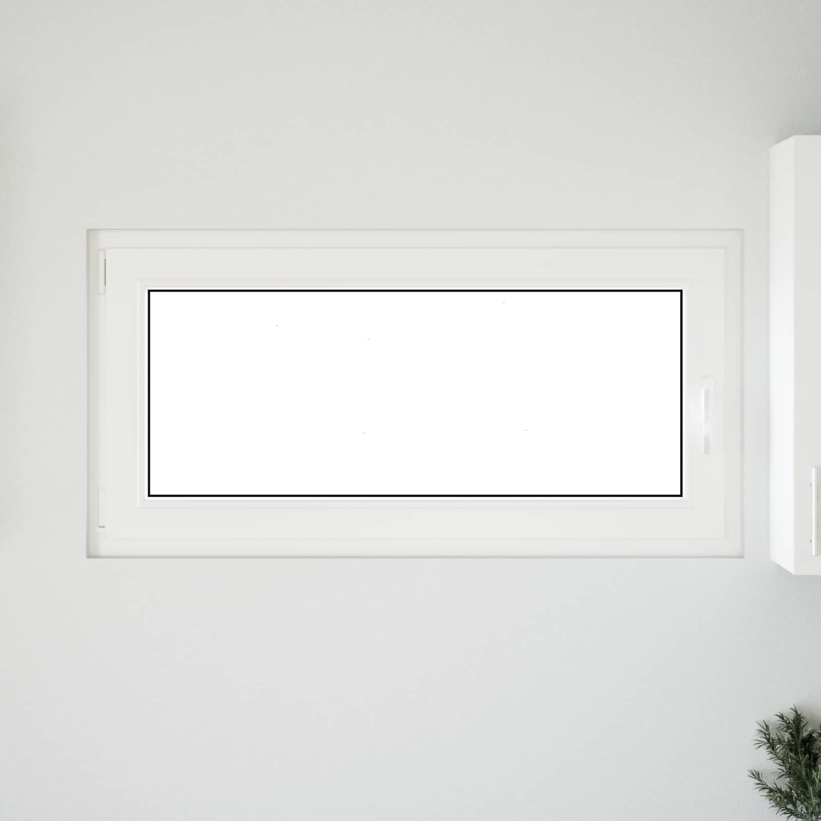 Παράθυρο Κάτω Στρώματος RISOR Λευκός 120 x 60 cm PVC και Γυαλί - Pakobazaar