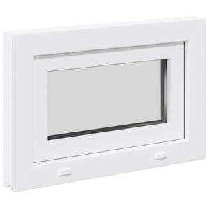 Παράθυρο Κάτω Στρώματος RISOR 60 x 40 cm PVC και Γυαλί Λευκό - Pakobazaar