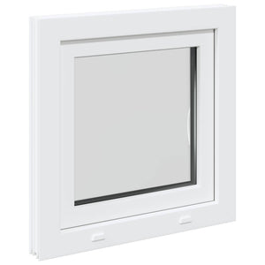 Παράθυρο Κάτω Στρώματος RISOR Λευκός 50 x 50 cm PVC και Γυαλί - Pakobazaar