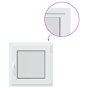 Παράθυρο Κάτω Στρώματος RISOR Λευκός 60 x 60 cm PVC και Γυαλί - Pakobazaar