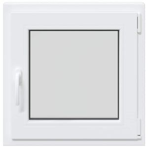 Παράθυρο Κάτω Στρώματος RISOR Λευκός 60 x 60 cm PVC και Γυαλί - Pakobazaar