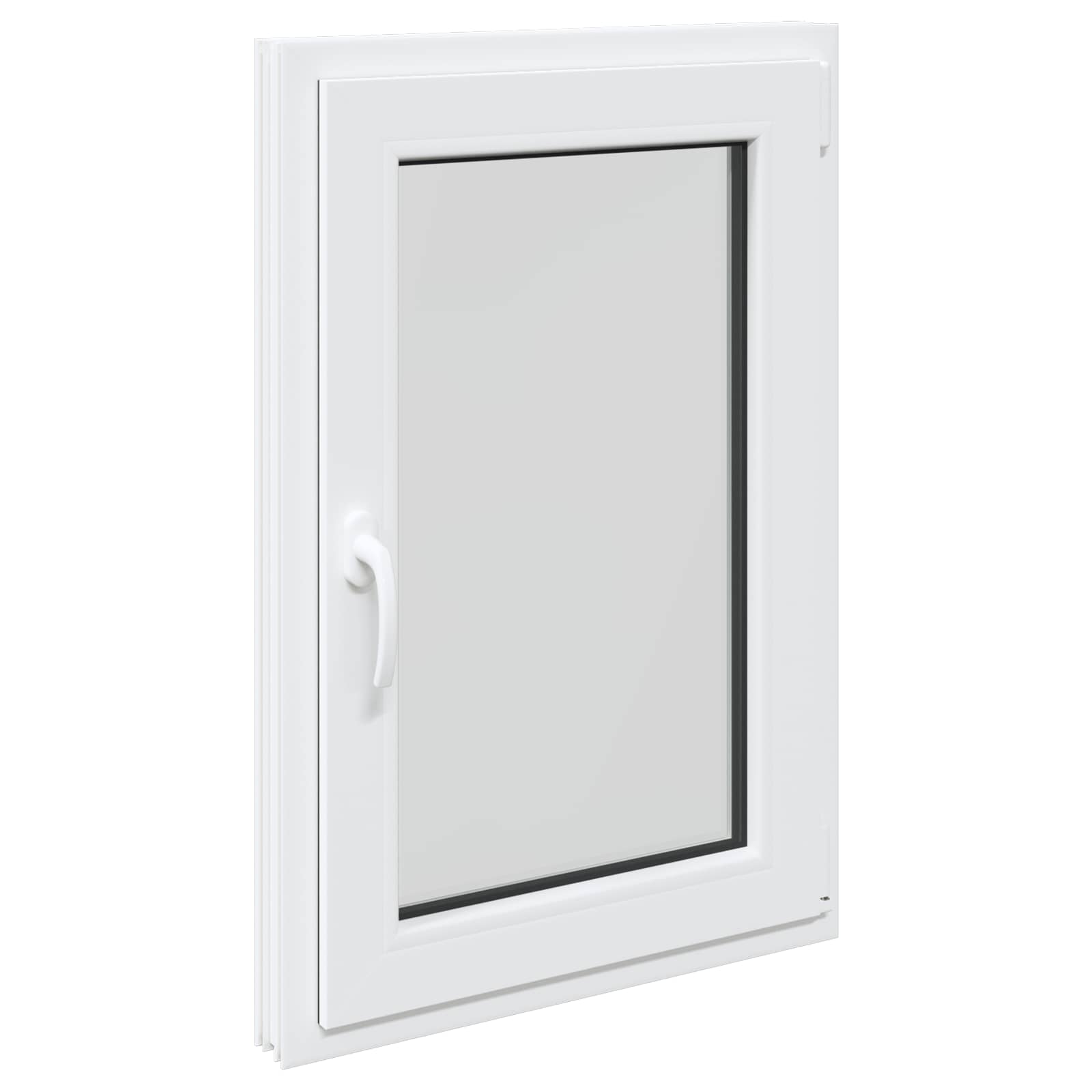 Παράθυρο Κάτω Στρώματος RISOR Λευκός 60 x 80 cm PVC και Γυαλί - Pakobazaar