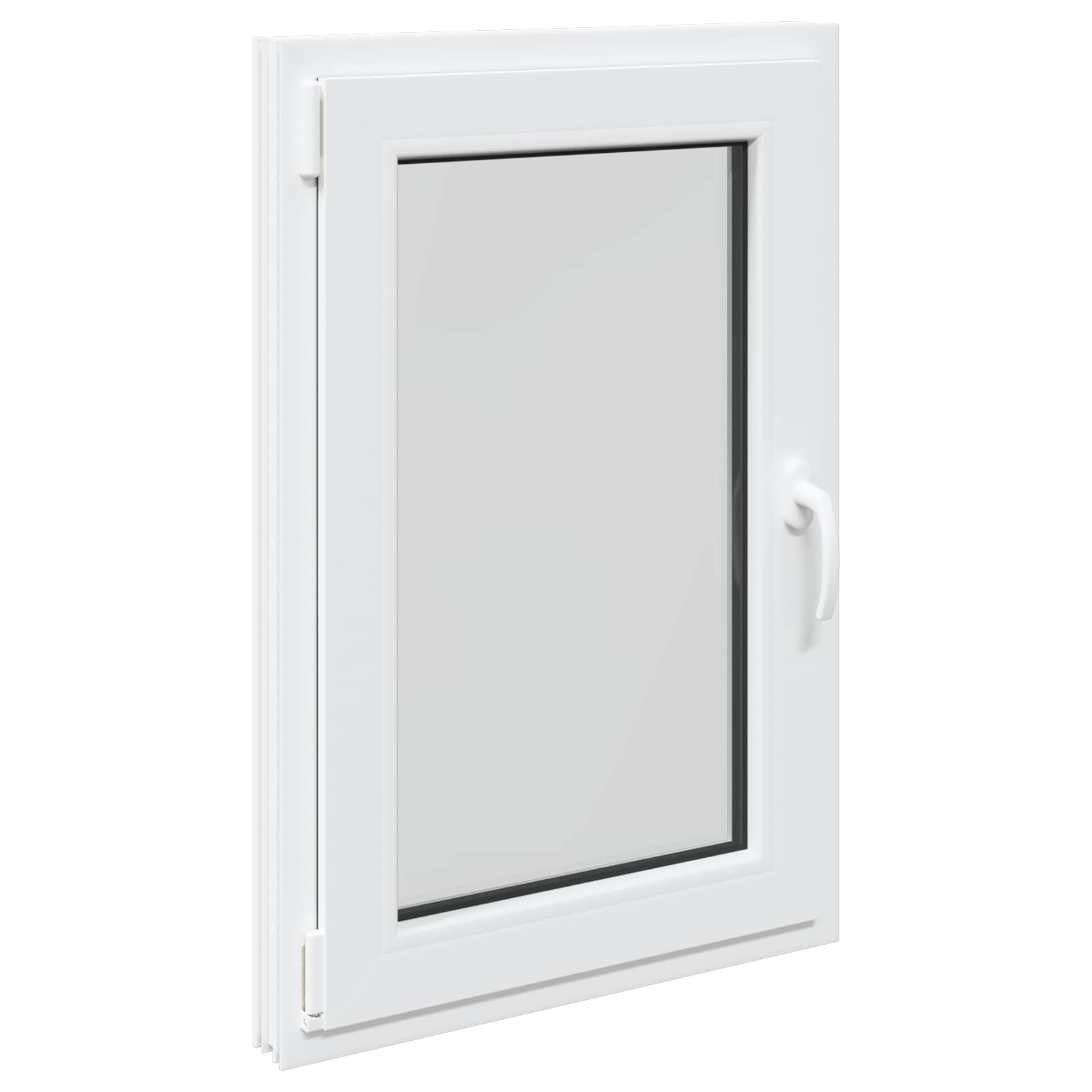 Παράθυρο Κάτω Στρώματος RISOR Λευκός 60 x 80 cm PVC και Γυαλί - Pakobazaar