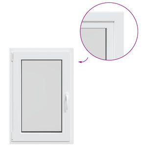 Παράθυρο Κάτω Στρώματος RISOR Λευκός 60 x 100 cm PVC και Γυαλί - Pakobazaar