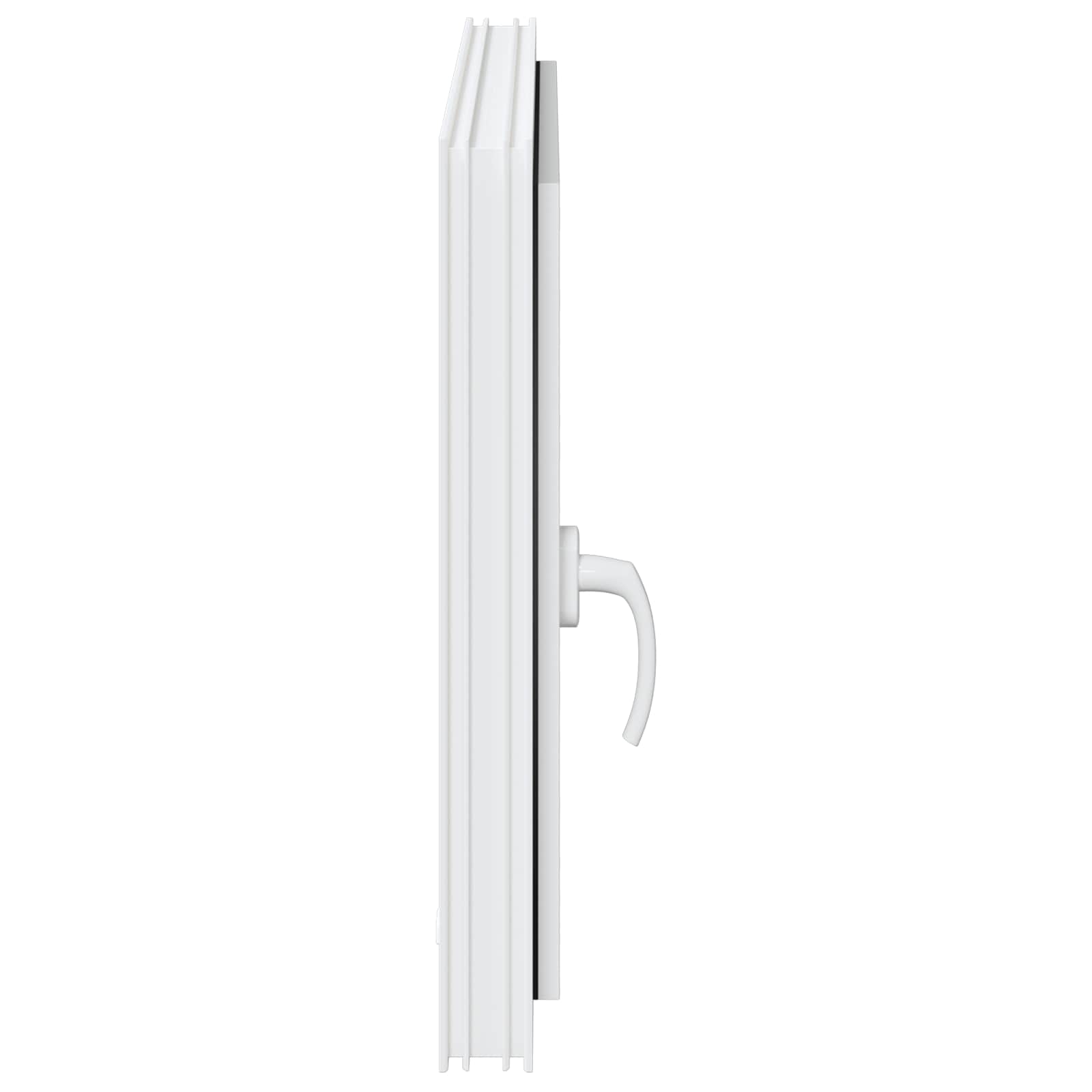 Παράθυρο Κάτω Στρώματος RISOR Λευκός 80 x 60 cm PVC και Γυαλί - Pakobazaar