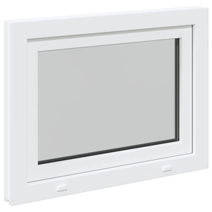 Παράθυρο Κάτω Στρώματος RISOR Λευκός 80 x 70 cm PVC και Γυαλί - Pakobazaar