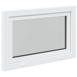 Παράθυρο Κάτω Στρώματος RISOR Λευκός 90 x 60 cm PVC και Γυαλί - Pakobazaar