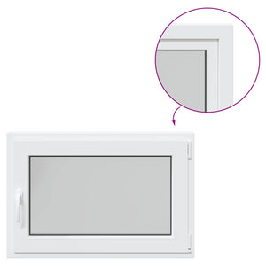 Παράθυρο Κάτω Στρώματος RISOR Λευκός 90 x 70 cm PVC και Γυαλί - Pakobazaar