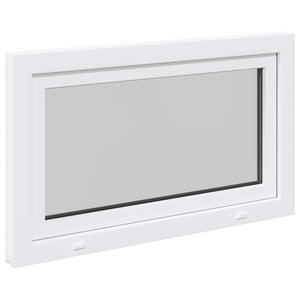 Παράθυρο Κάτω Στρώματος RISOR Λευκός 100 x 60 cm PVC και Γυαλί - Pakobazaar
