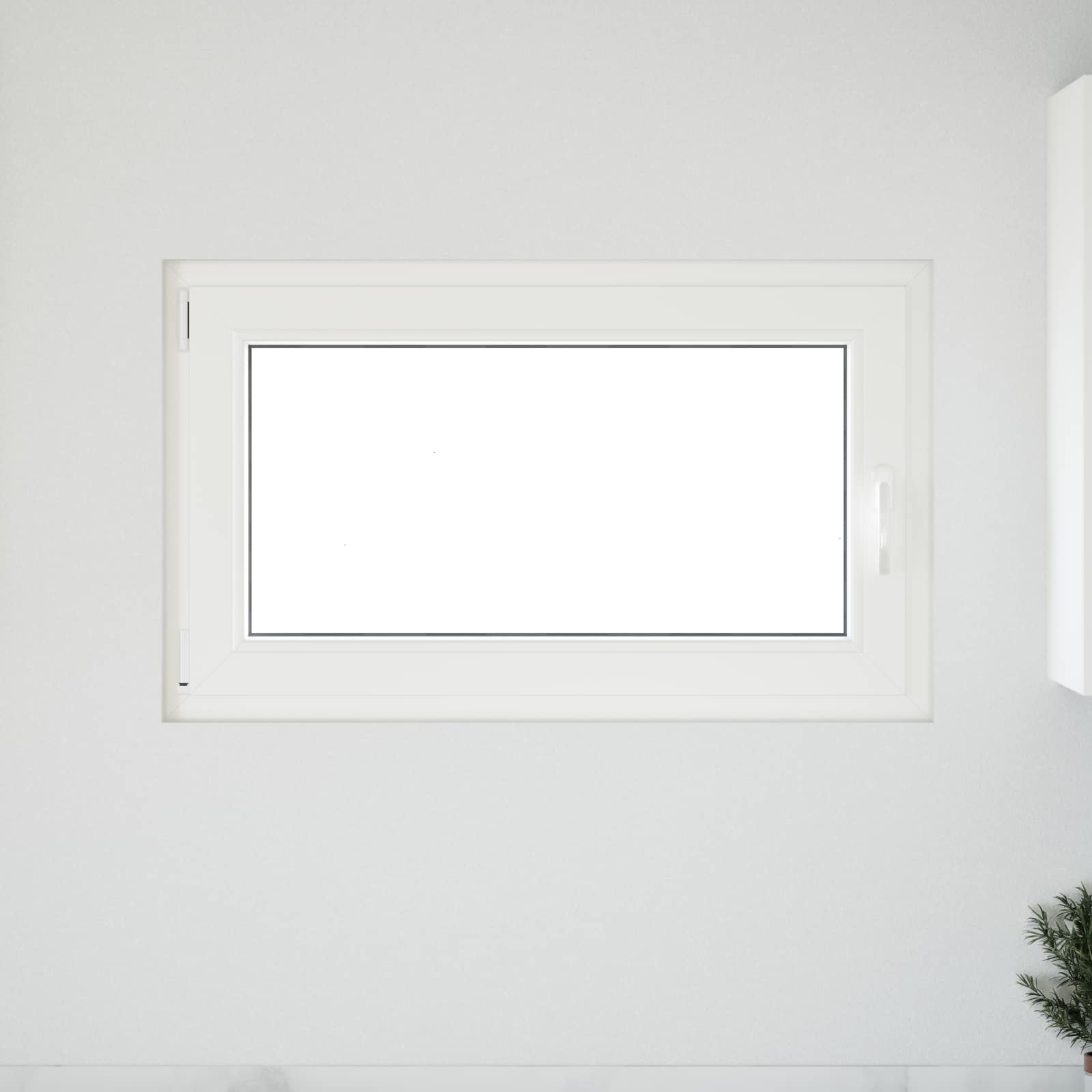 Παράθυρο Κάτω Στρώματος RISOR Λευκός 100 x 70 cm PVC και Γυαλί - Pakobazaar