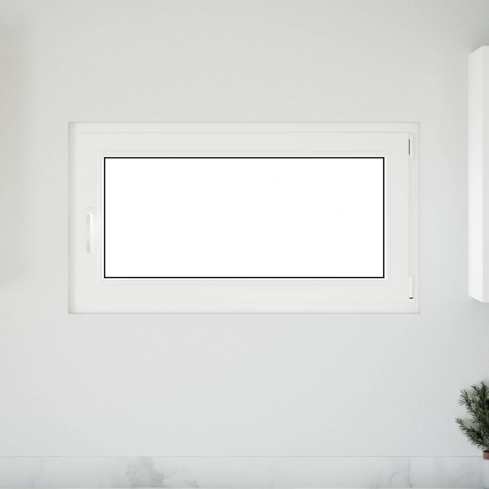 Παράθυρο Κάτω Στρώματος RISOR Λευκός 110 x 70 cm PVC και Γυαλί - Pakobazaar