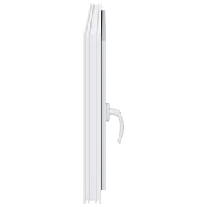 Παράθυρο Κάτω Στρώματος RISOR Λευκός 110 x 70 cm PVC και Γυαλί - Pakobazaar