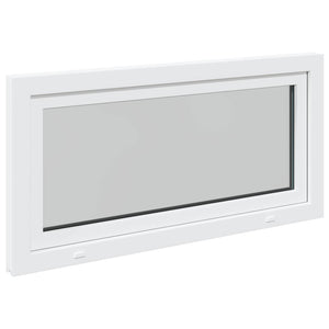 Παράθυρο Κάτω Στρώματος RISOR Λευκός 120 x 60 cm PVC και Γυαλί - Pakobazaar