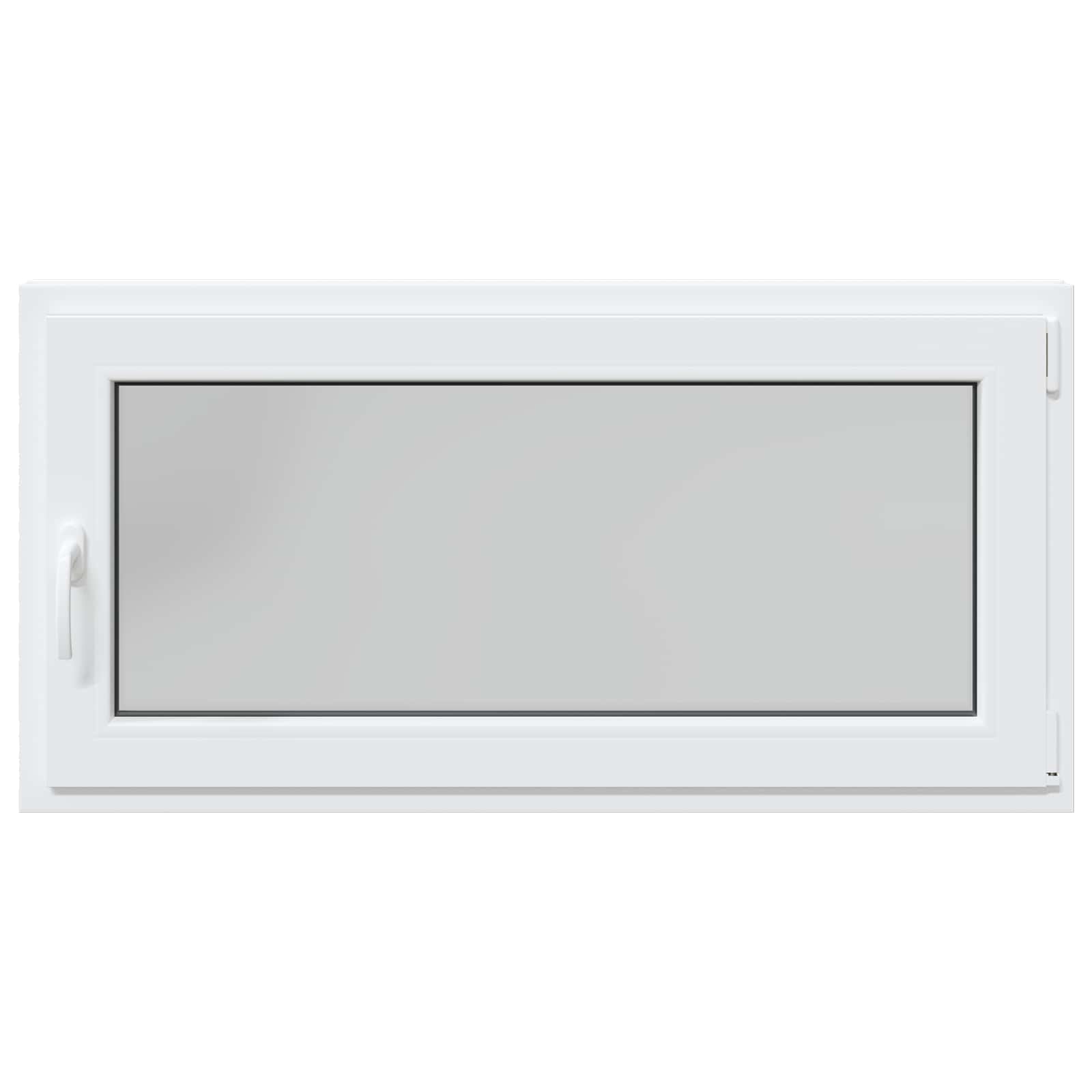 Παράθυρο Κάτω Στρώματος RISOR Λευκός 120 x 60 cm PVC και Γυαλί - Pakobazaar