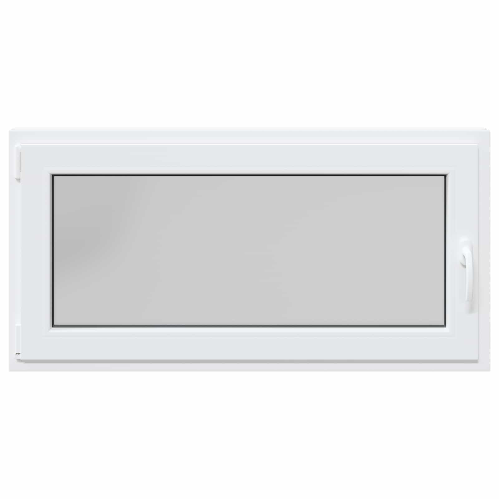 Παράθυρο Κάτω Στρώματος RISOR Λευκός 120 x 60 cm PVC και Γυαλί - Pakobazaar