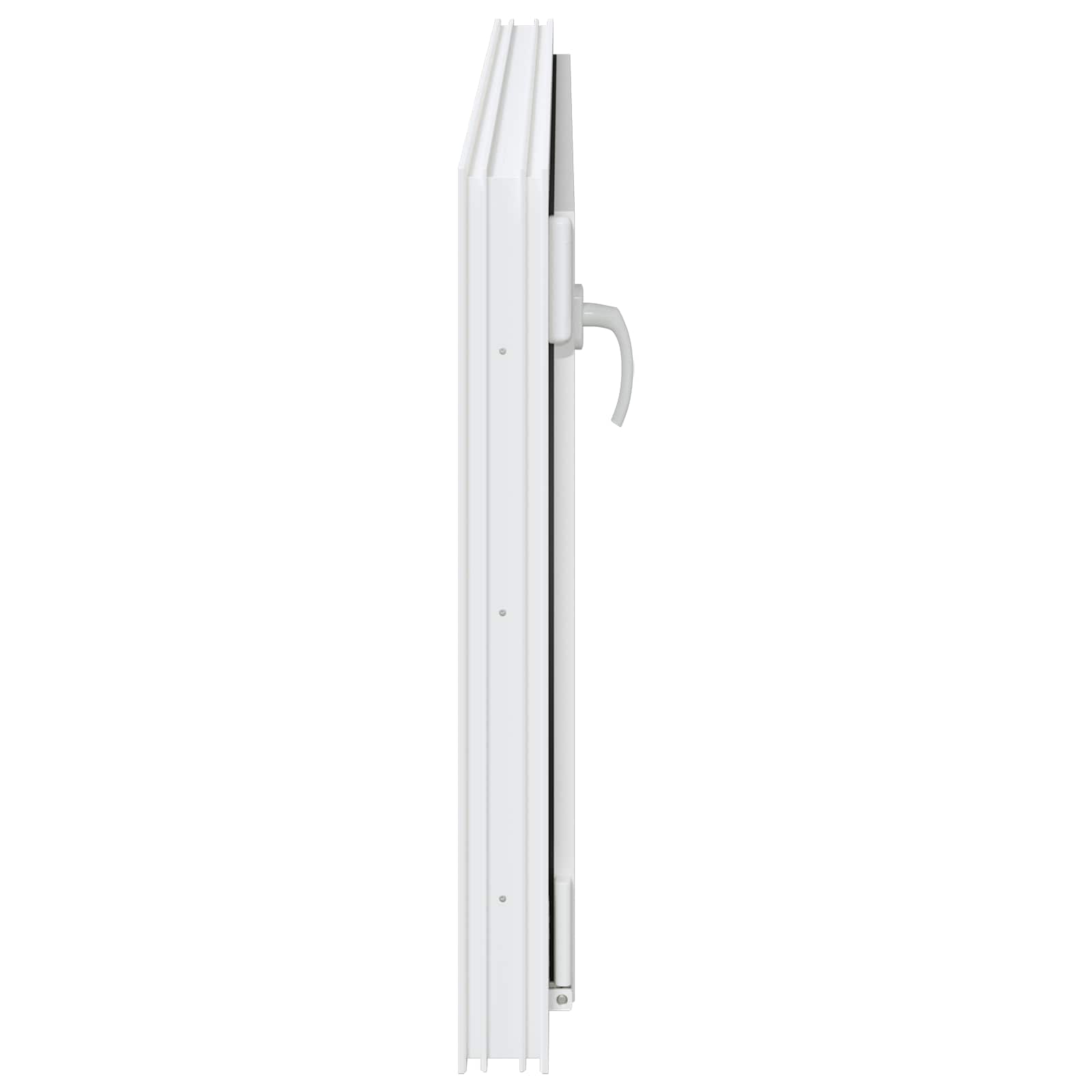 Παράθυρο Κάτω Στρώματος RISOR Λευκός 120 x 60 cm PVC και Γυαλί - Pakobazaar